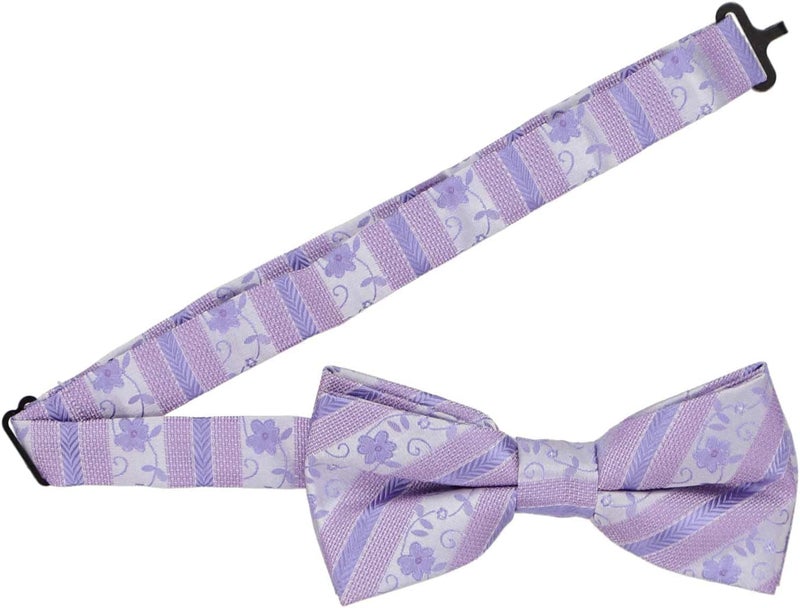 tiemart Pre-Tied Adjustable Men's Band Collar Bow Tie - Image 3